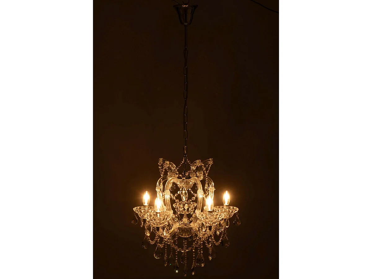 Lustre en Verre "Antique" 57cm Transparent