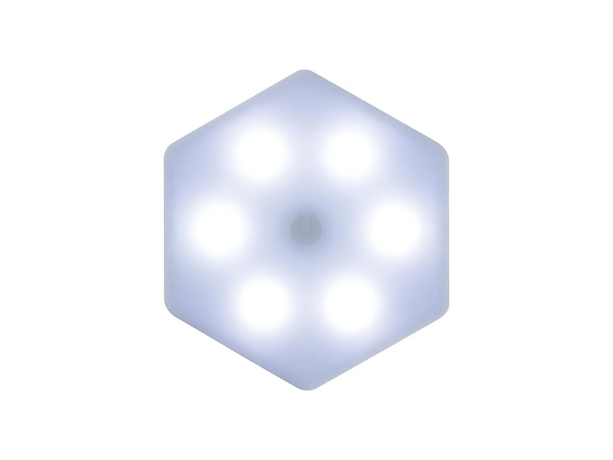 Lot de 6 Lampes Murales "Tactiles" 8cm Blanc