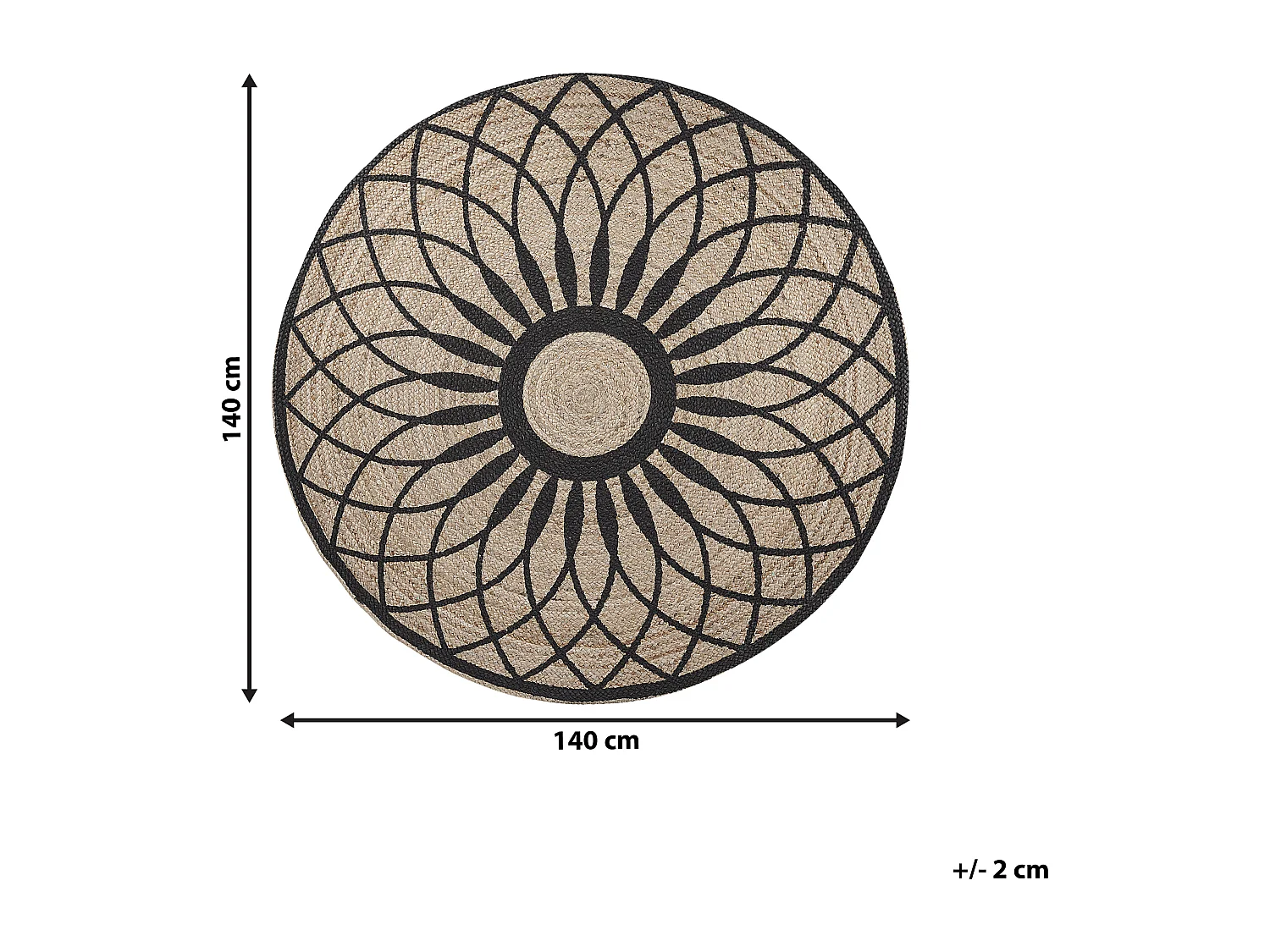 Tapis KULLAR ø 140 cm Beige
