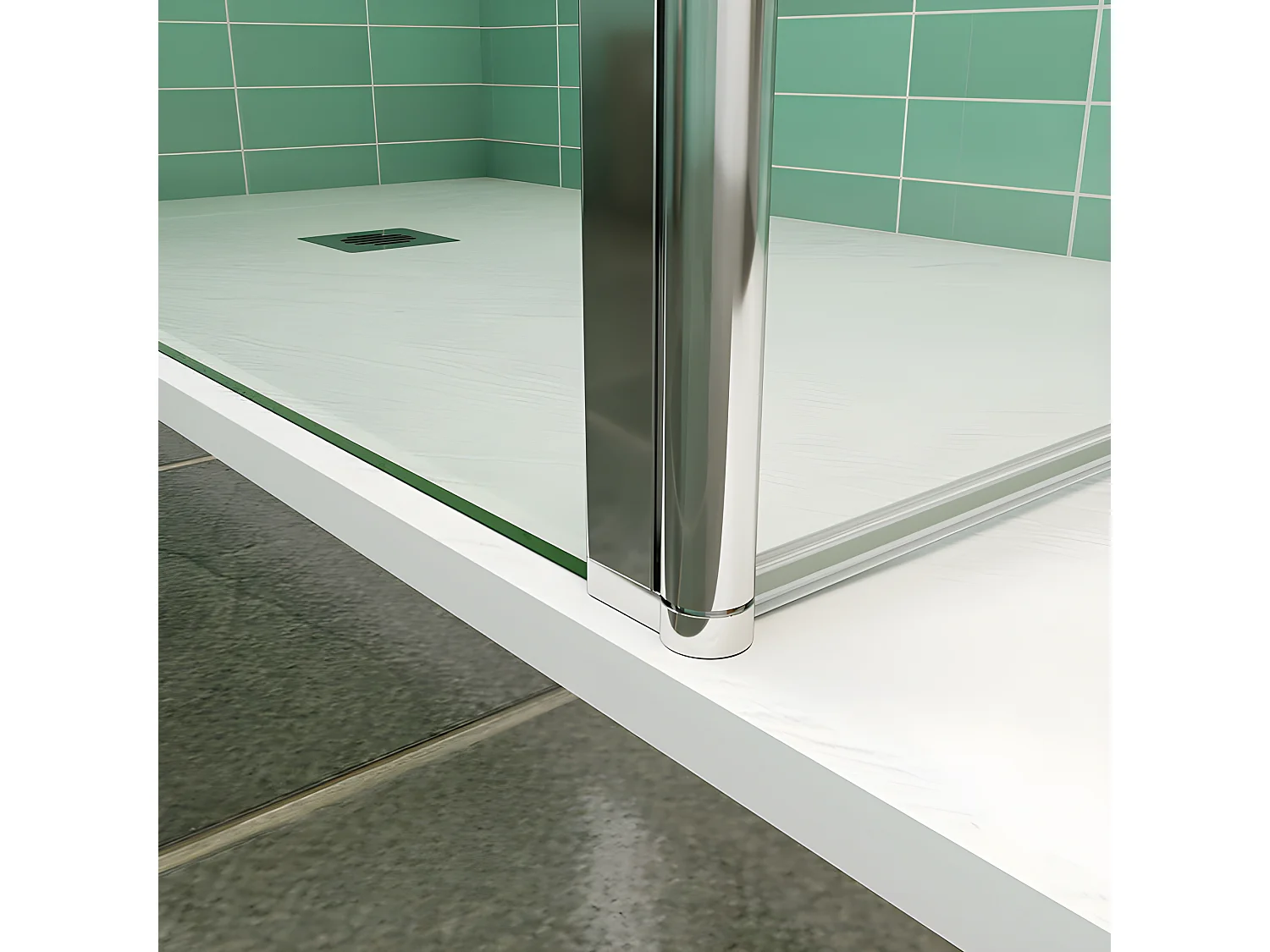 Italiaanse douchewand 120x200cm, met draaibare rug 50x200cm, veiligheidsglas met bevestigingsstaf 73-120cm vierkant