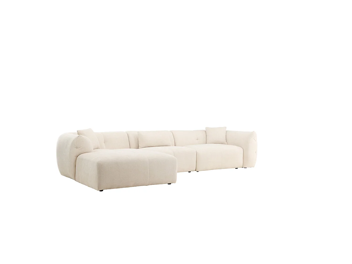 Canapé d'Angle Gauche "Positano" 335cm Beige