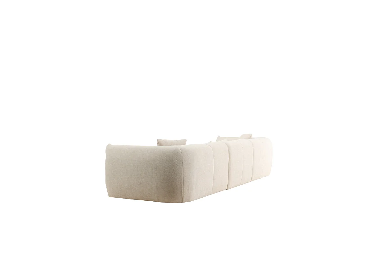 Canapé d'Angle Gauche "Positano" 335cm Beige