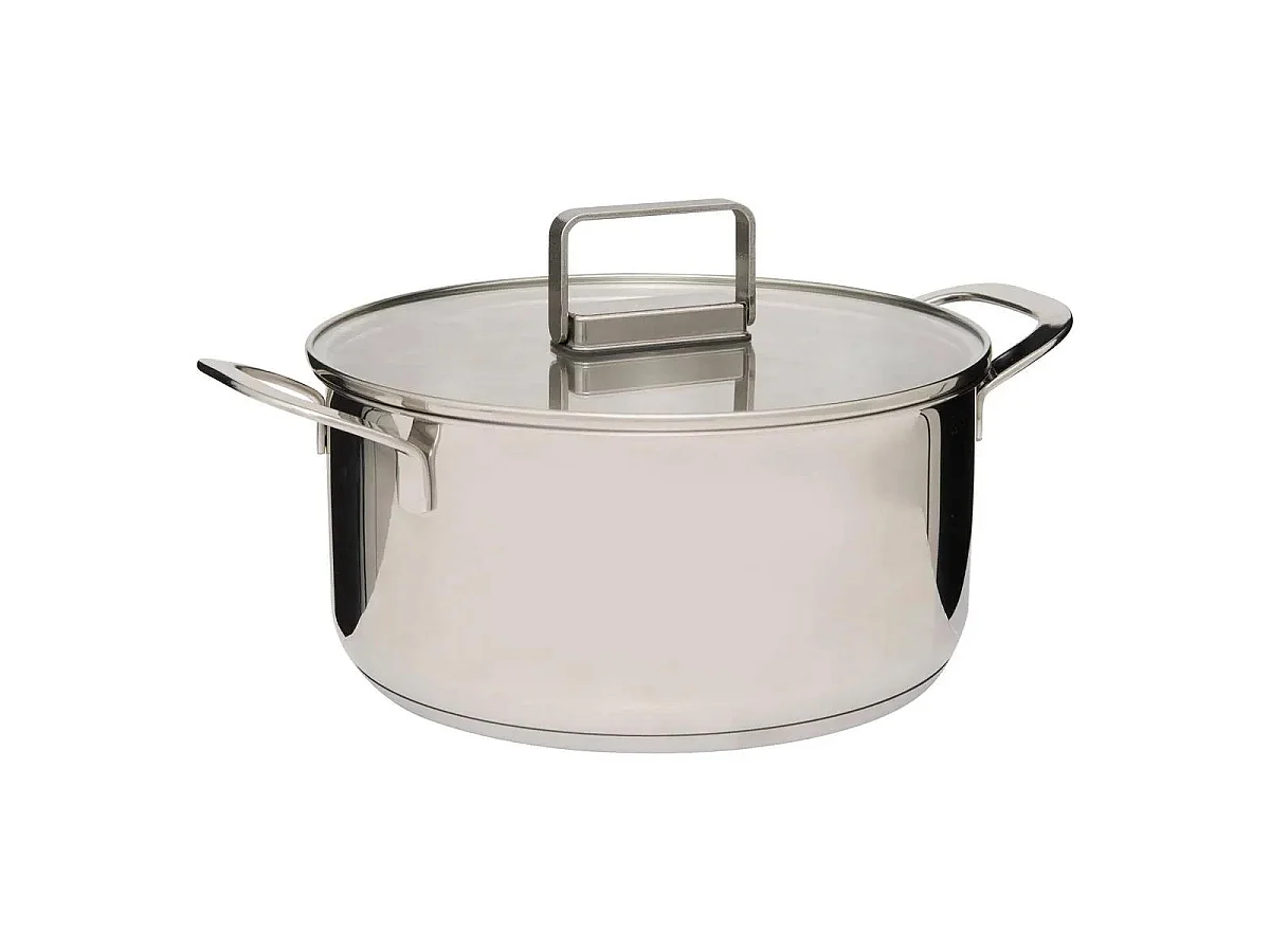 Lot de 2 Faitouts en Inox "Brillance" 24cm Argent