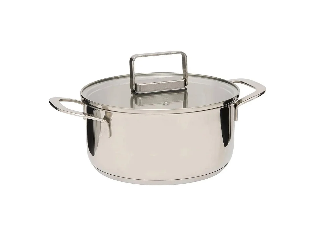 Lot de 2 Faitouts en Inox "Brillance" 24cm Argent