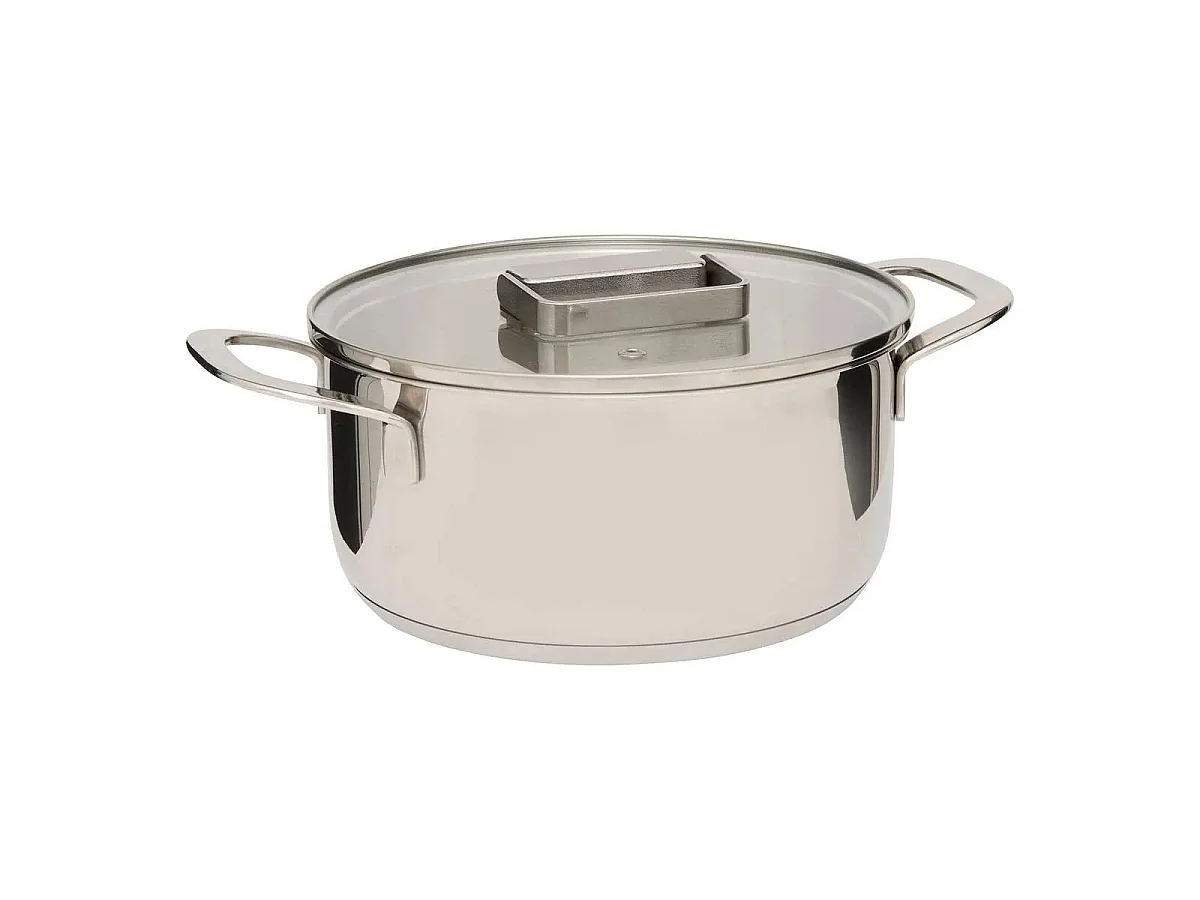 Lot de 2 Faitouts en Inox "Brillance" 24cm Argent
