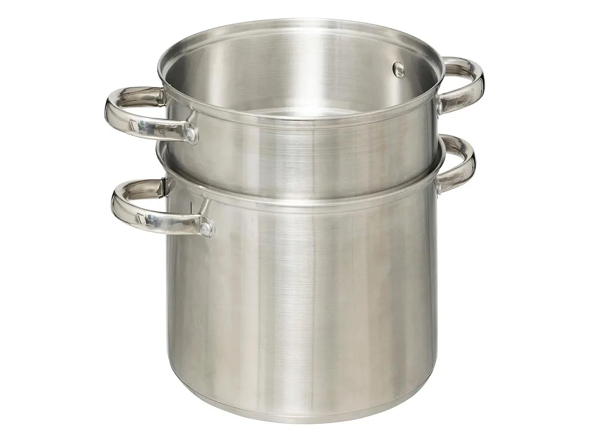 Couscoussier en Inox "Terre d'Oasis" 8L Argent