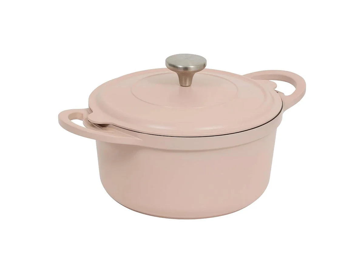 Cocotte Avec Panier Vapeur "Kirk" 24cm Rose
