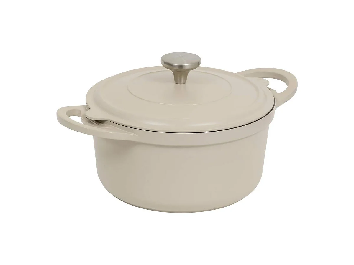 Cocotte Avec Panier Vapeur "Kirk" 24cm Taupe