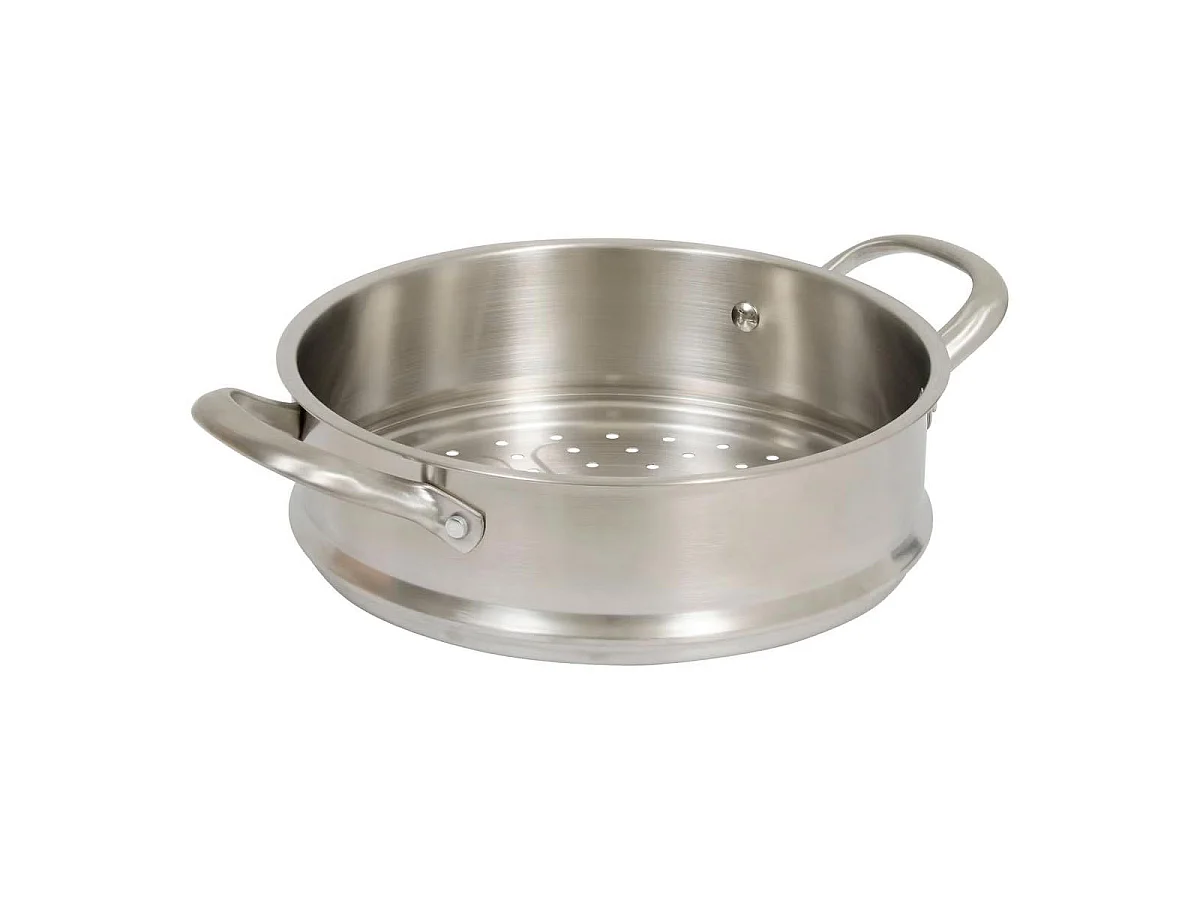 Cocotte Avec Panier Vapeur "Kirk" 24cm Taupe