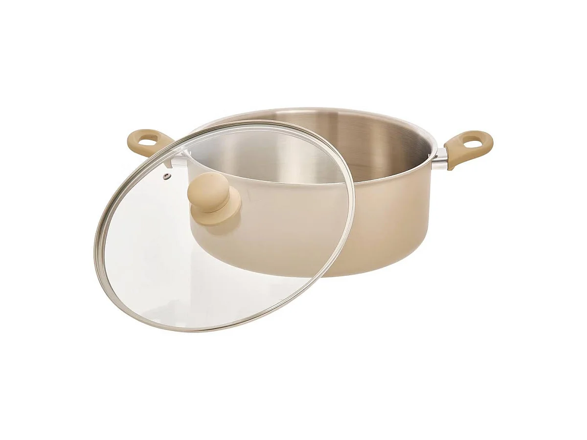 Faitout en Inox "Solstice" 28cm Beige