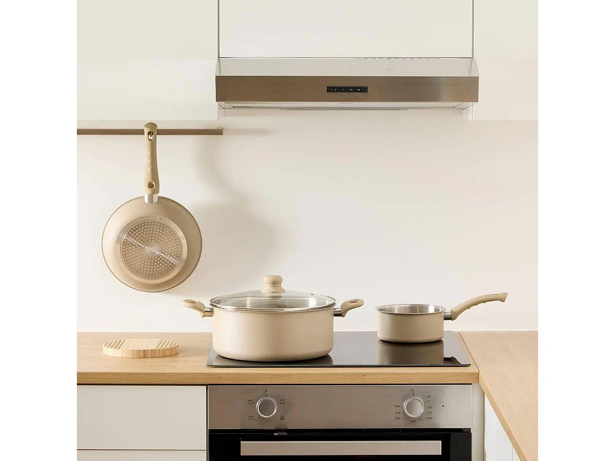 Faitout en Inox "Solstice" 28cm Beige