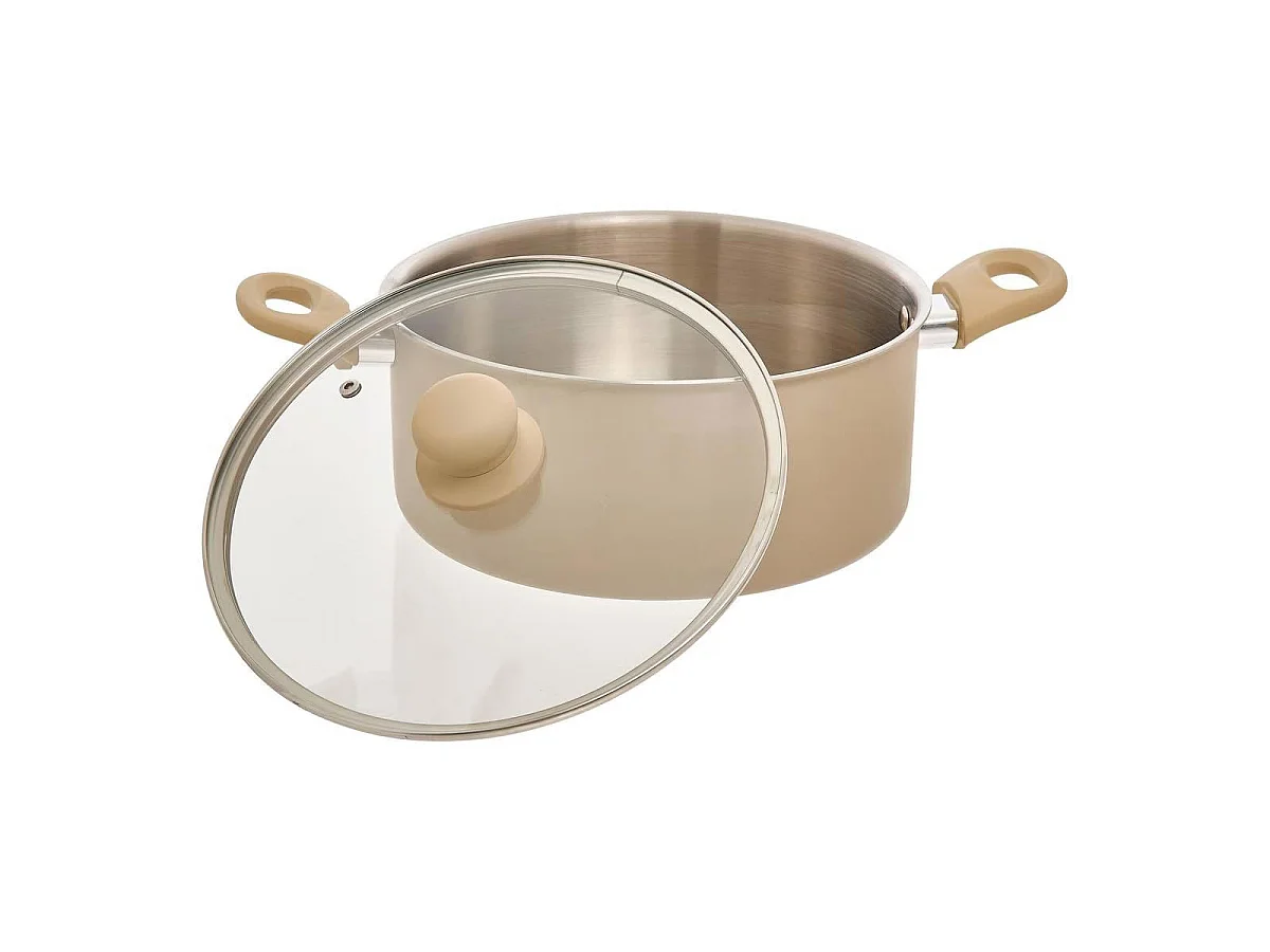 Faitout en Inox "Solstice" 24cm Beige