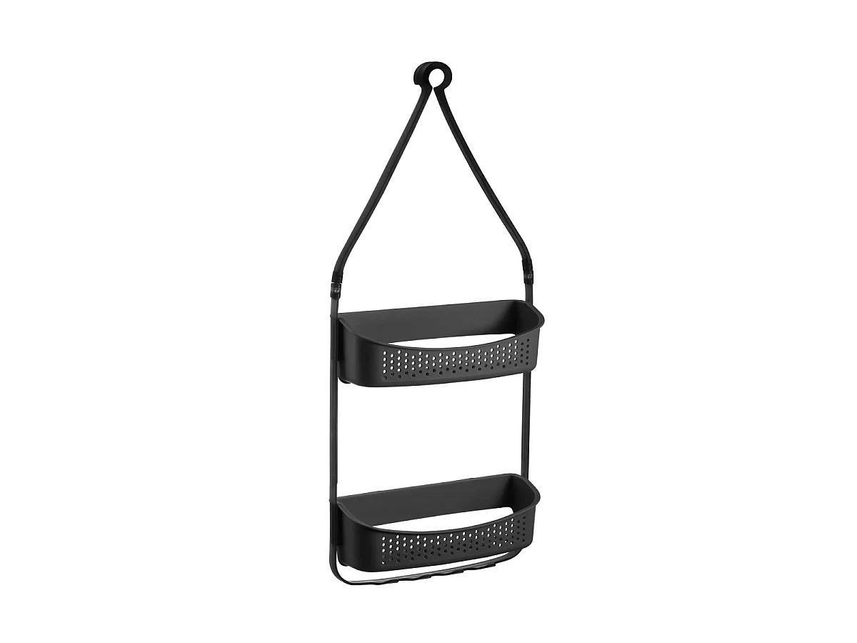 Serviteur de Douche 2 Paniers "Vesper" 69cm Noir