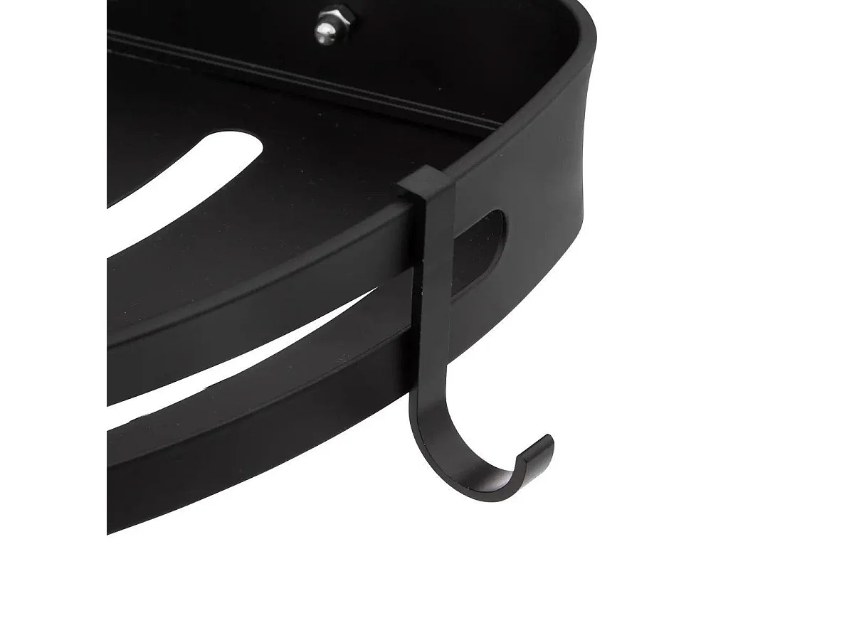 Étagère d'Angle de Douche "Adhésif" 29cm Noir