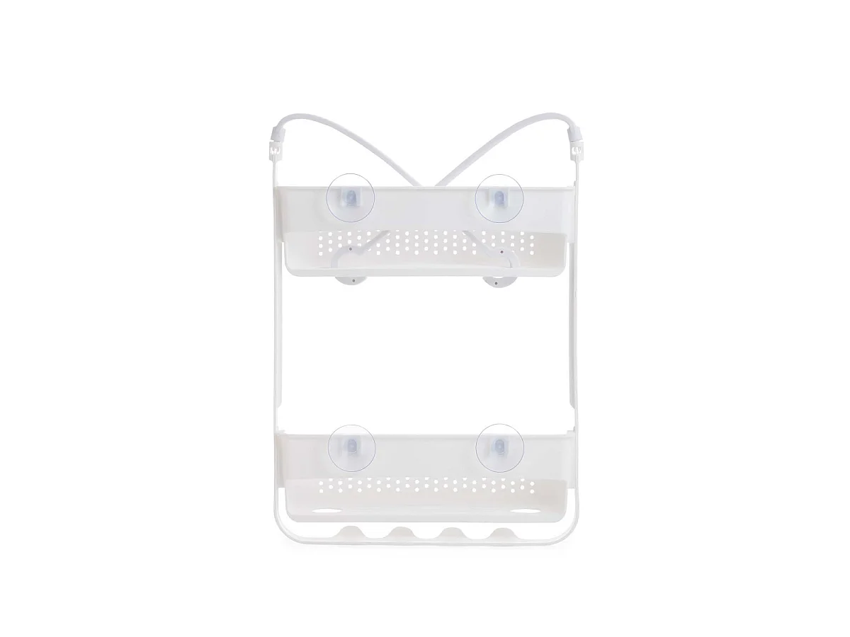 Serviteur de Douche 2 Paniers "Vesper" 69cm Blanc