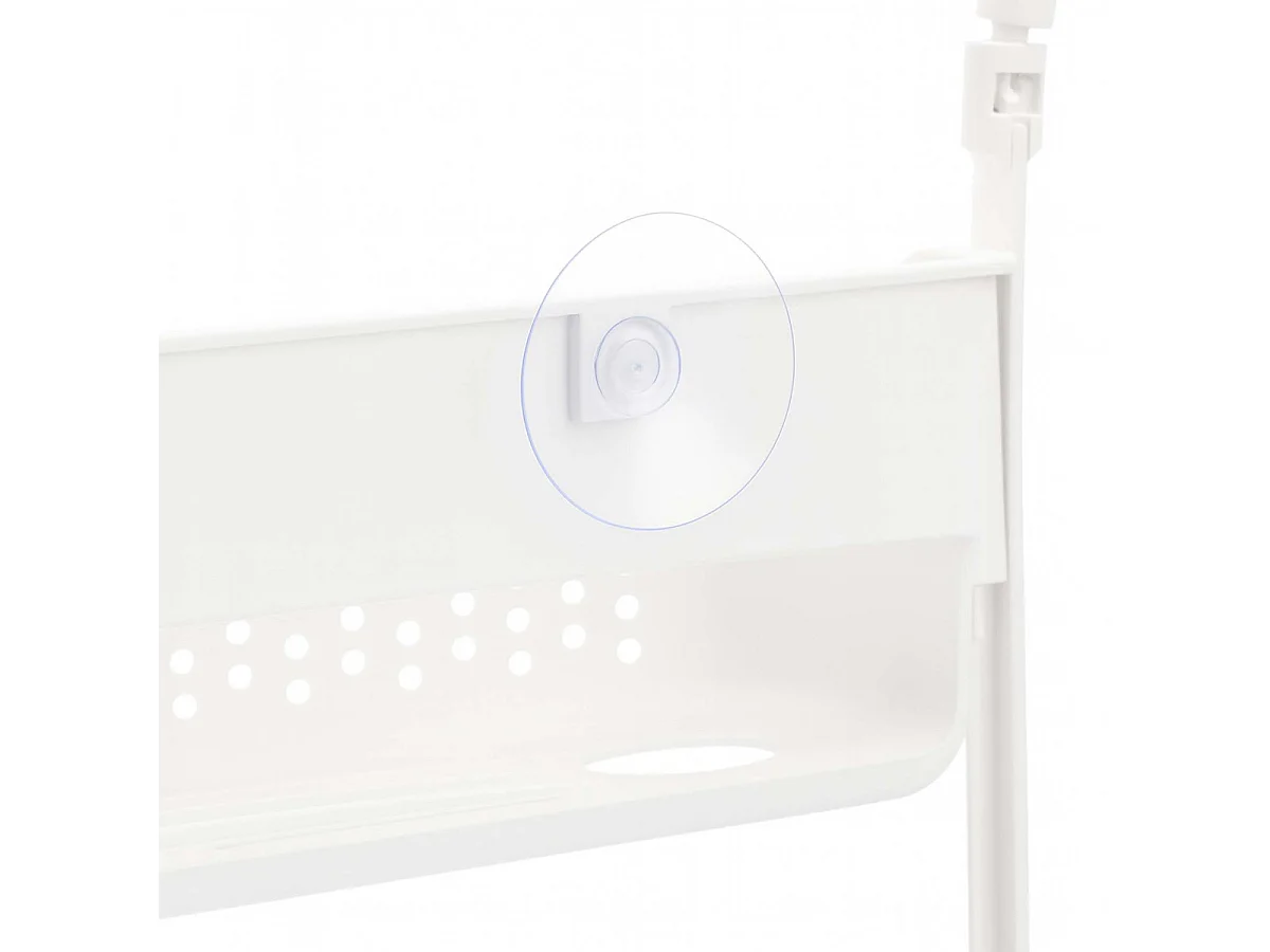 Serviteur de Douche 2 Paniers "Vesper" 69cm Blanc