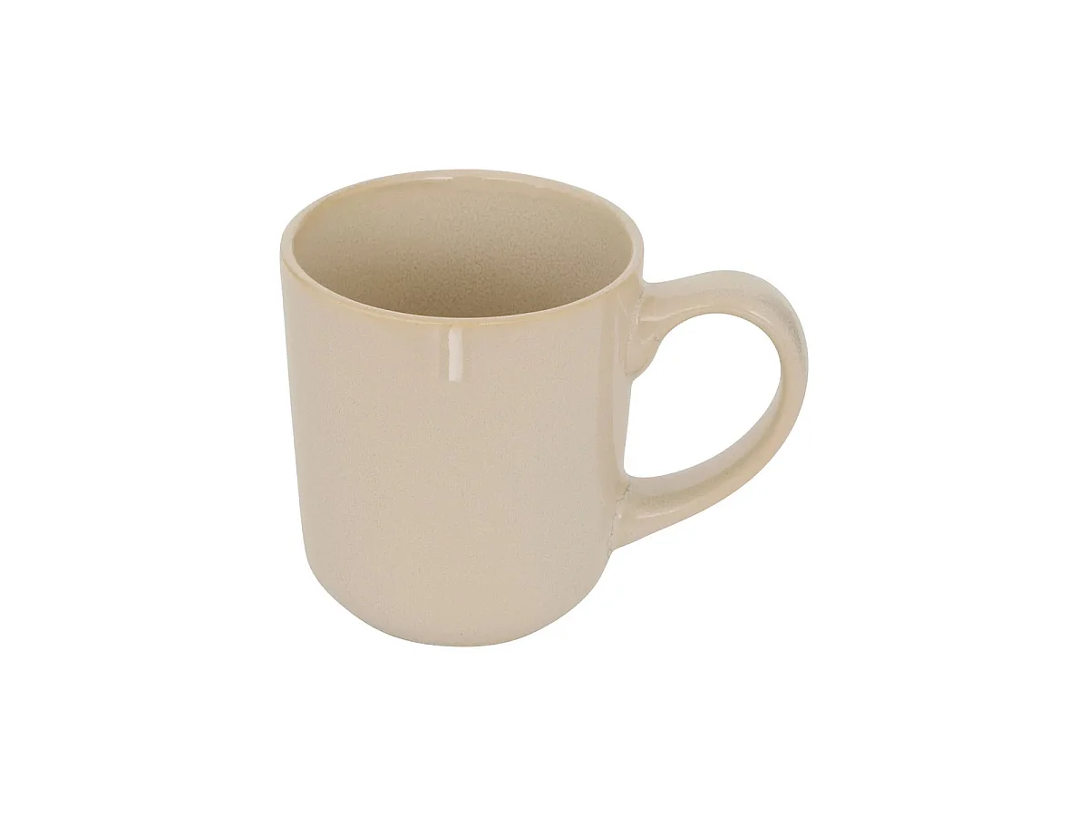 Lot de 6 Mugs "Terre Inconnue" 42cl Beige