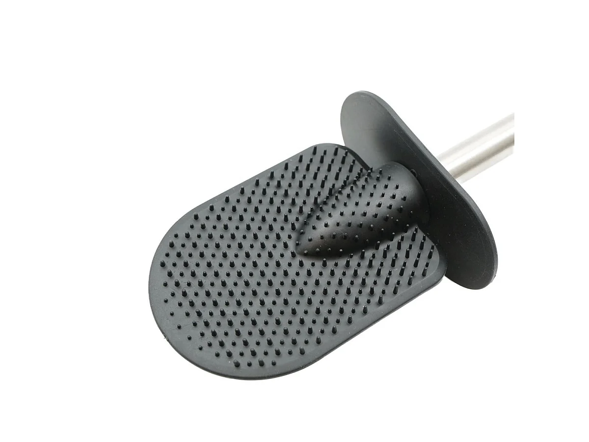 Brosse WC à Couvercle "Spiky" 40cm Noir