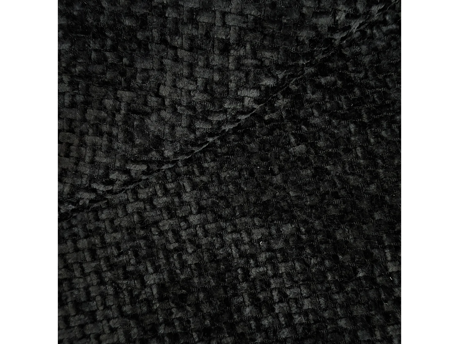 Modulaire 3-zits hoekbank, rechterhoek, stoffen bekleding, zwart, 266x168x85 cm