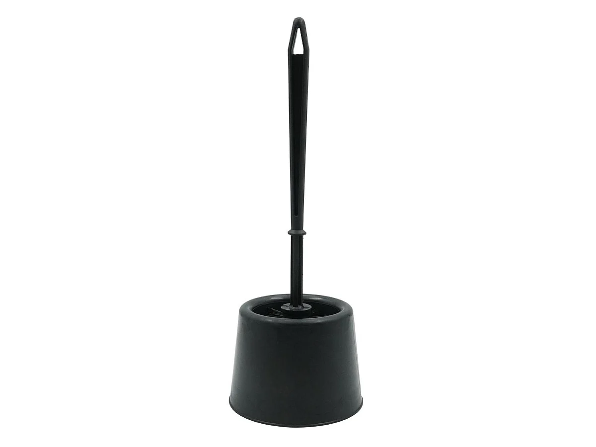 Brosse WC Uni "Tivoli" 38cm Noir