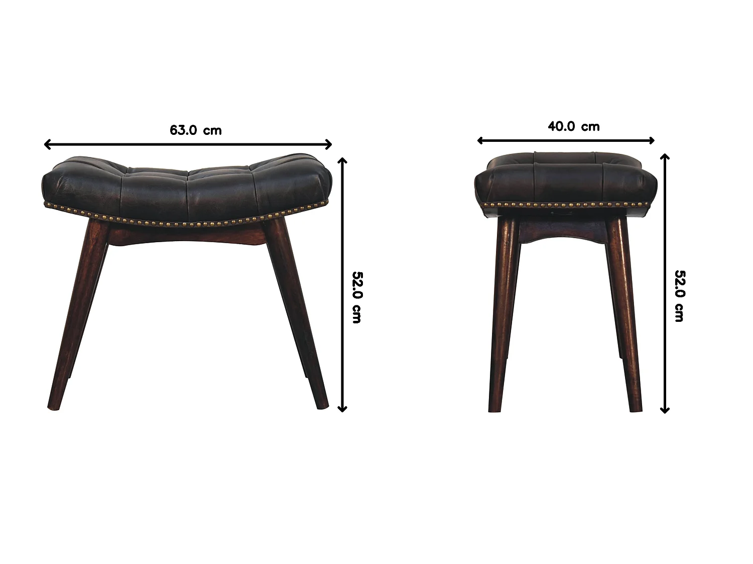 Artisan Furniture Banc en bois massif finition noyer de Californie