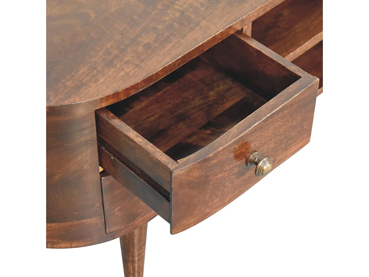 Artisan Furniture Solid Wood California Walnut Rounded Entertainment Unit