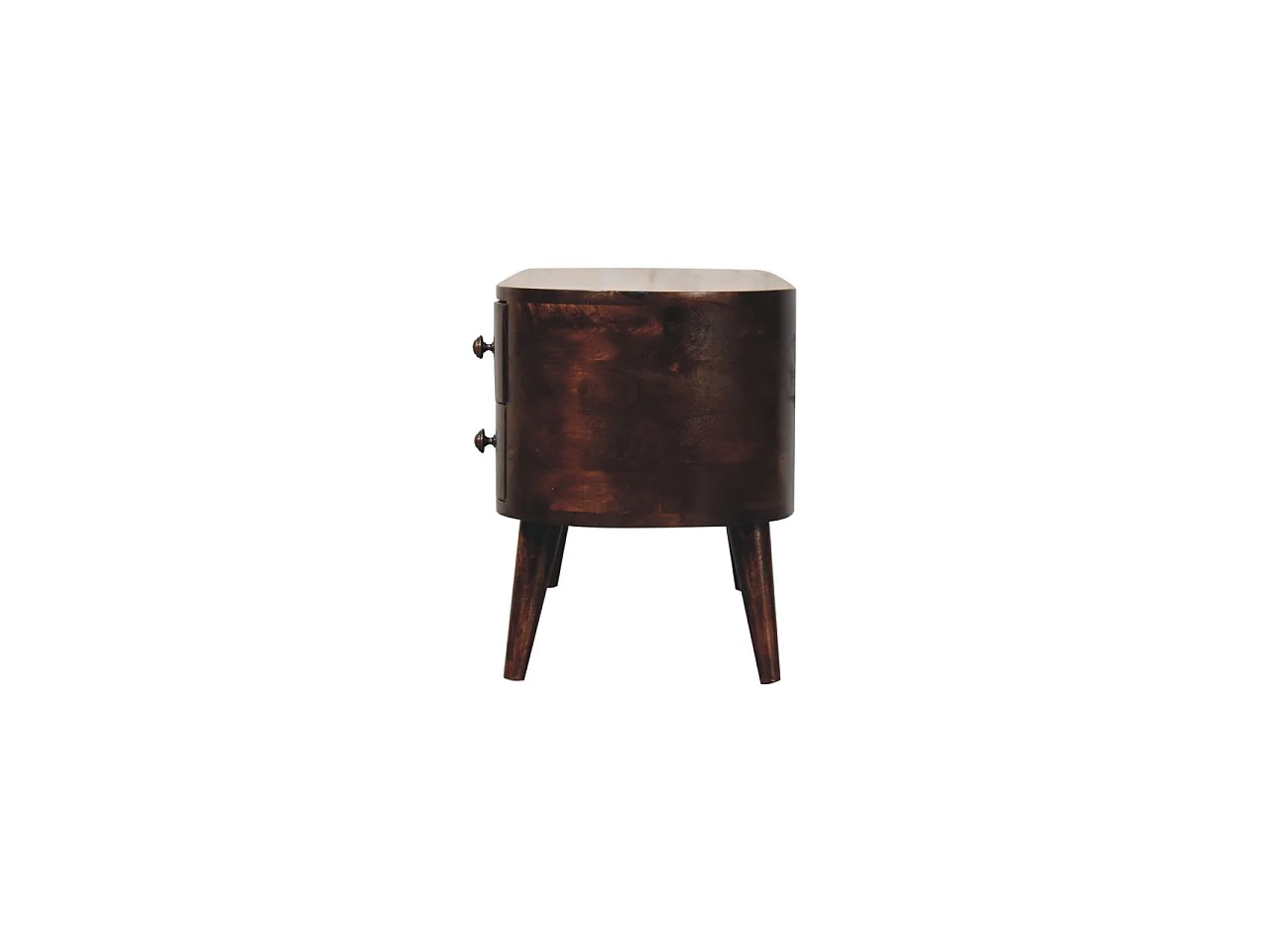 Artisan Furniture Solid Wood California Walnut Rounded Entertainment Unit