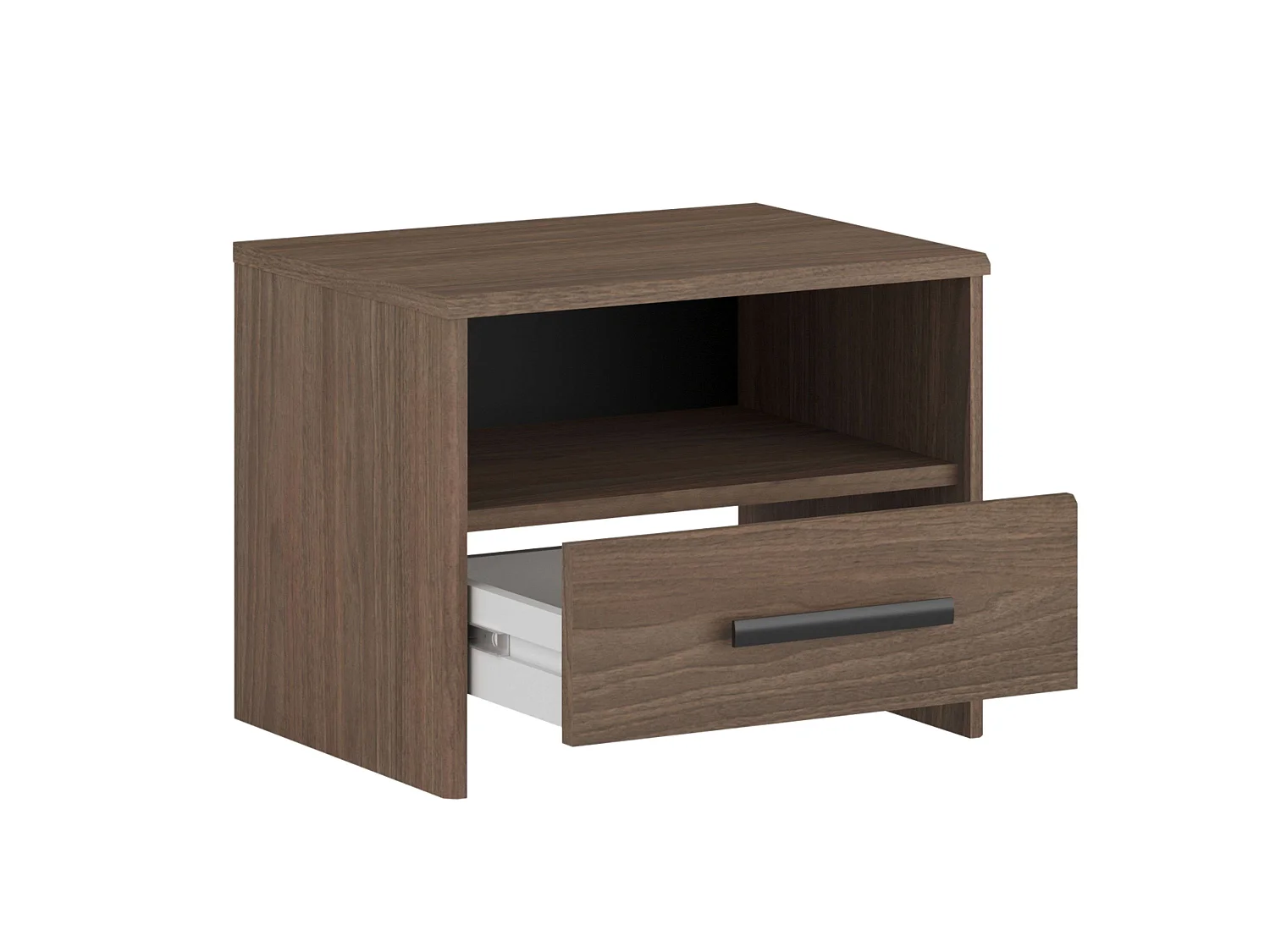 Pack dormitorio Oshira Roble Tostado y Negro Stipple 4 piezas