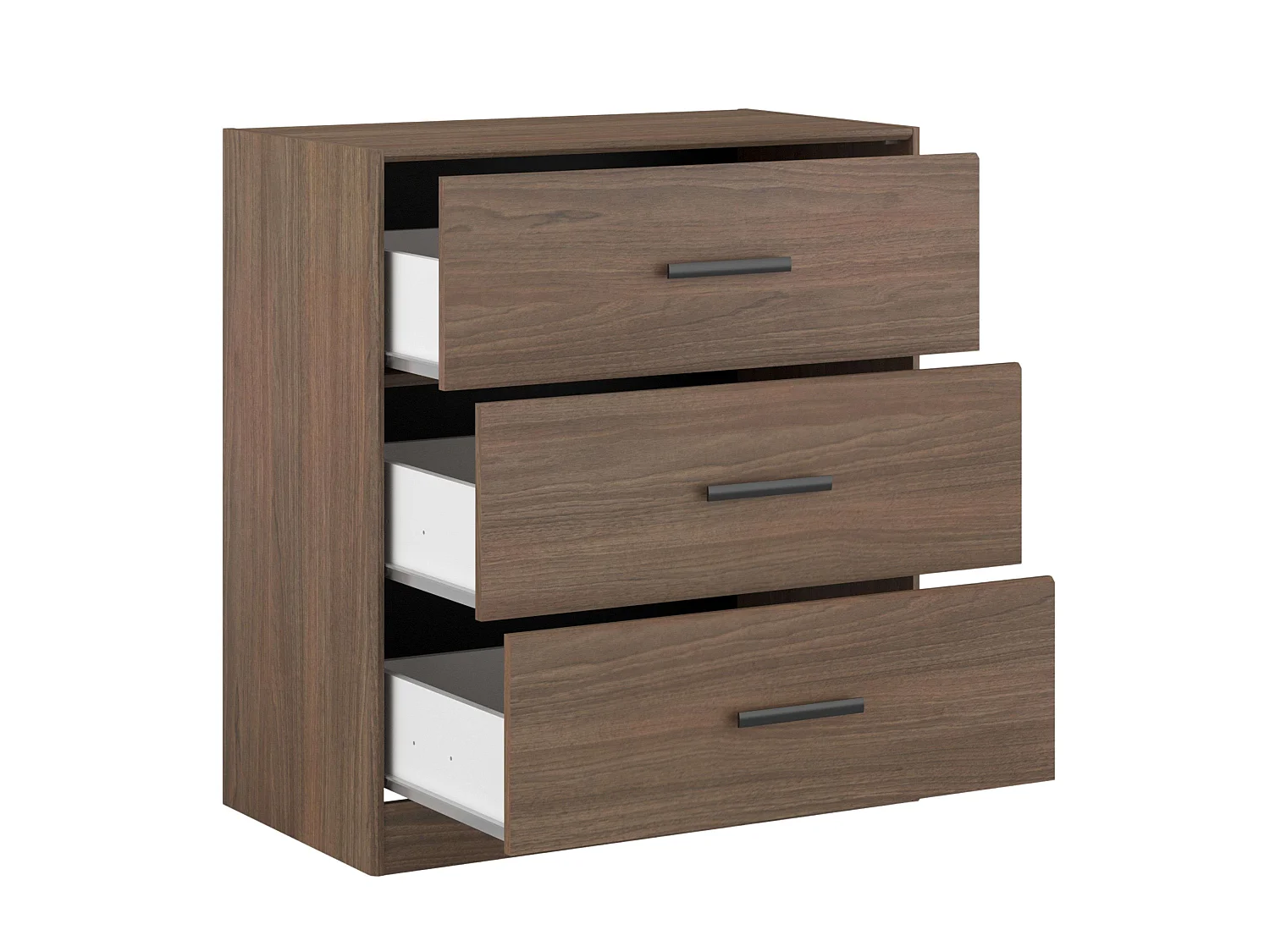 Pack dormitorio Oshira Roble Tostado y Negro Stipple 4 piezas