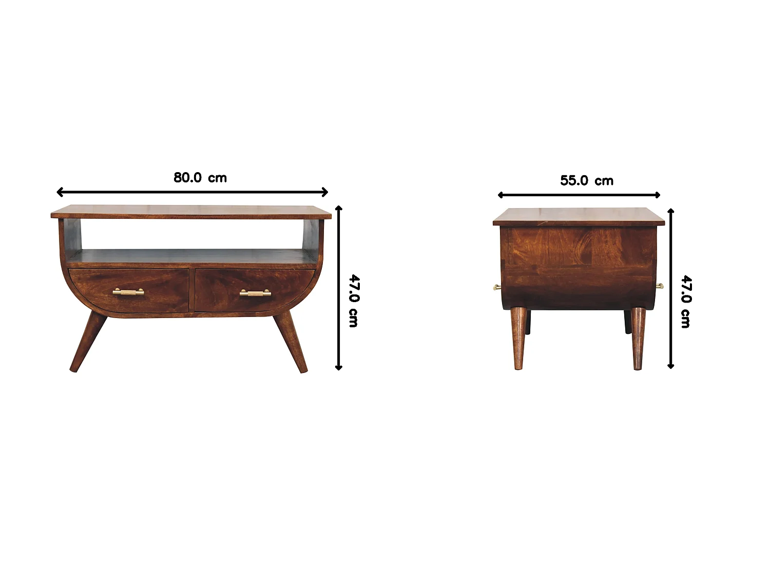 Artisan Furniture Table basse Agra en bois massif