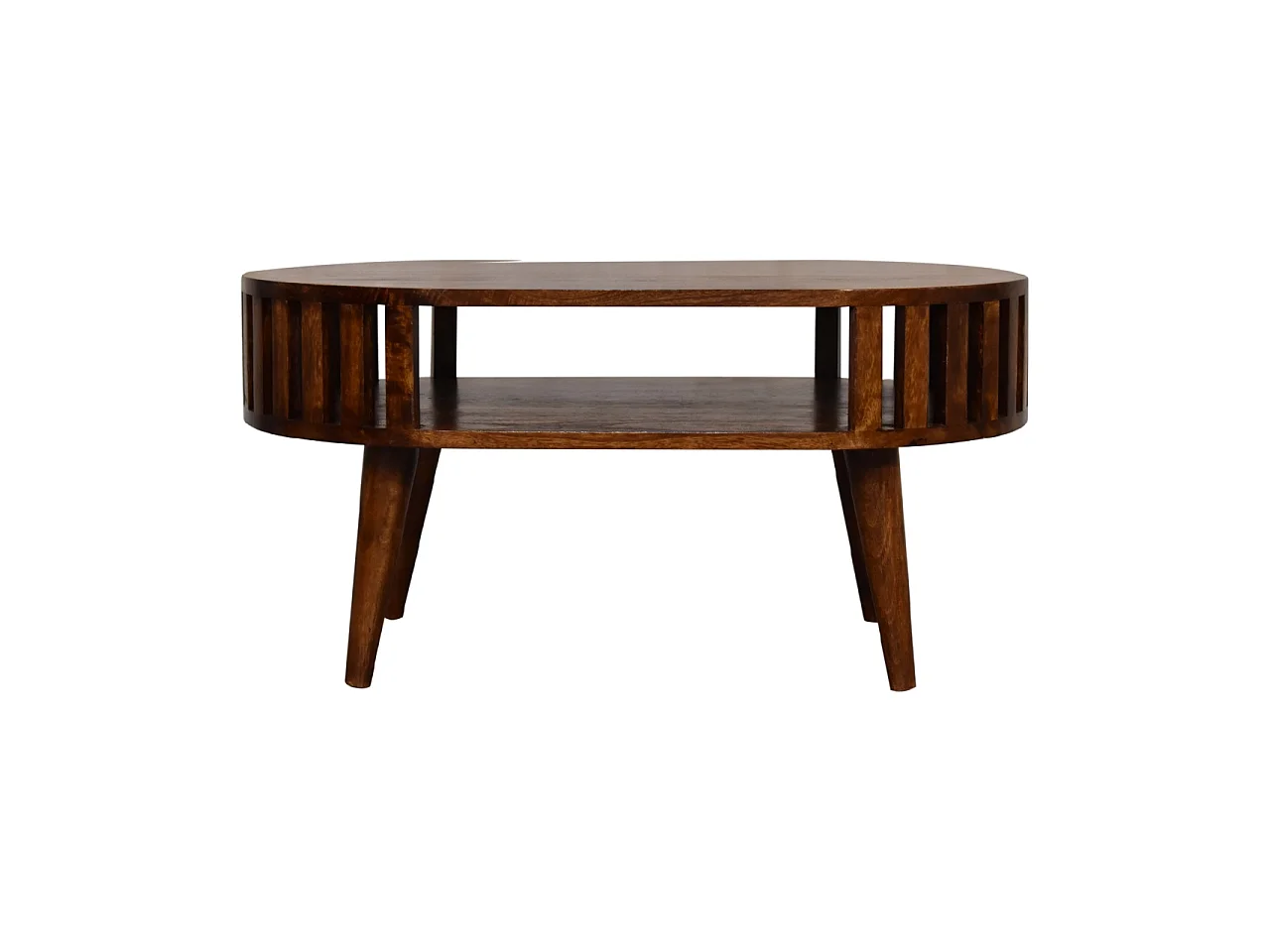 Artisan Furniture Table basse Ariella en bois massif finition châtaignier