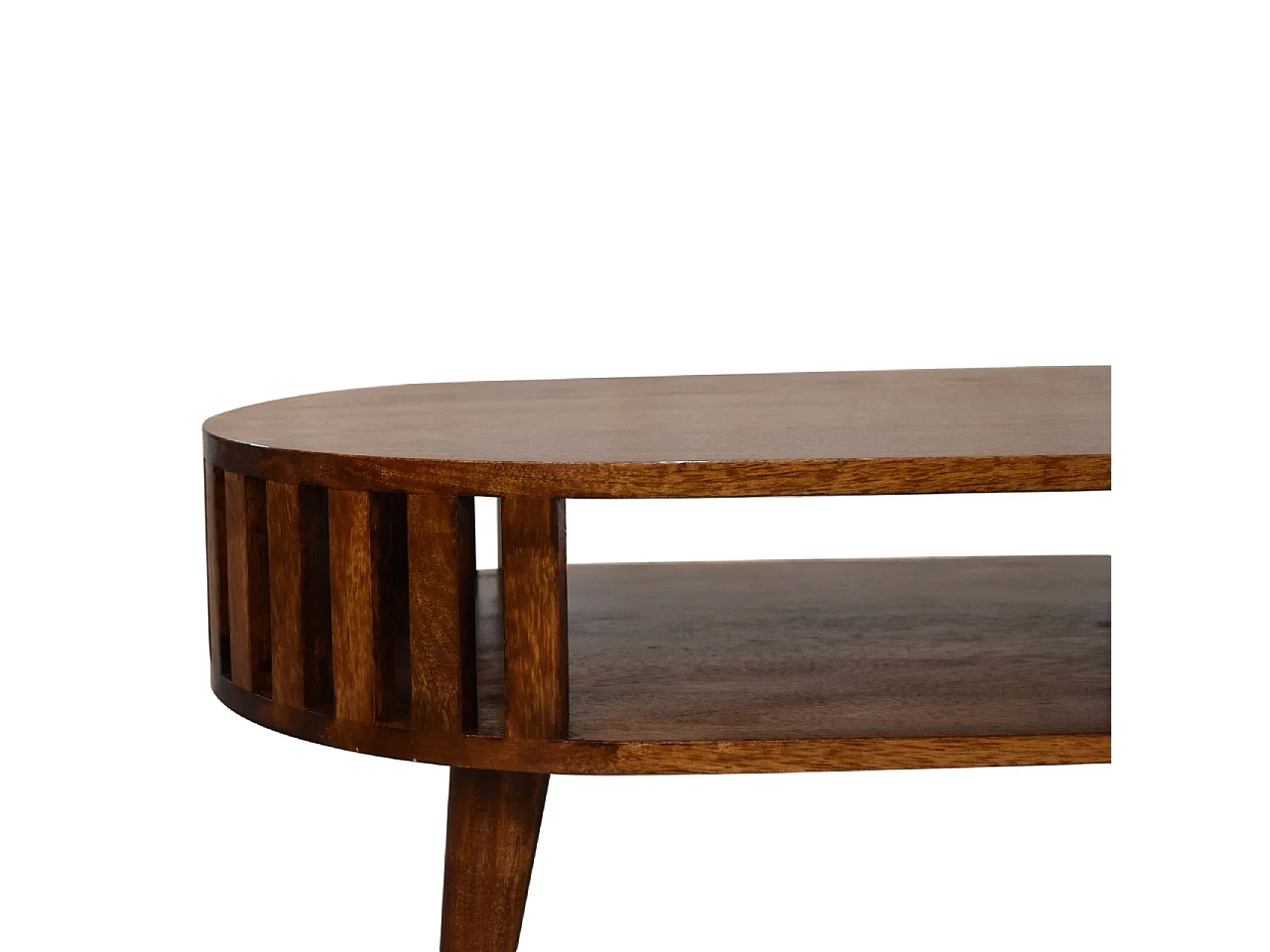 Artisan Furniture Table basse Ariella en bois massif finition châtaignier