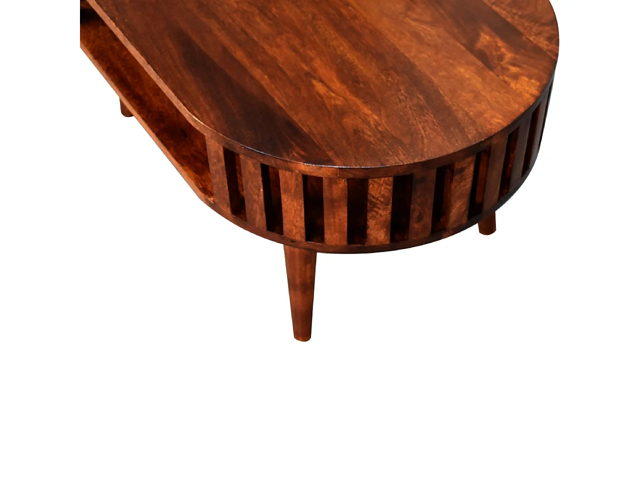 Artisan Furniture Table basse Ariella en bois massif finition châtaignier