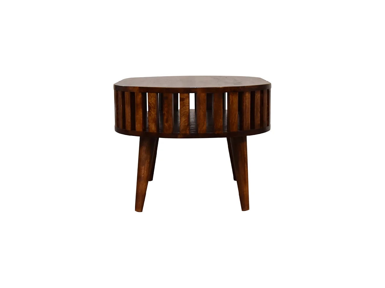 Artisan Furniture Table basse Ariella en bois massif finition châtaignier