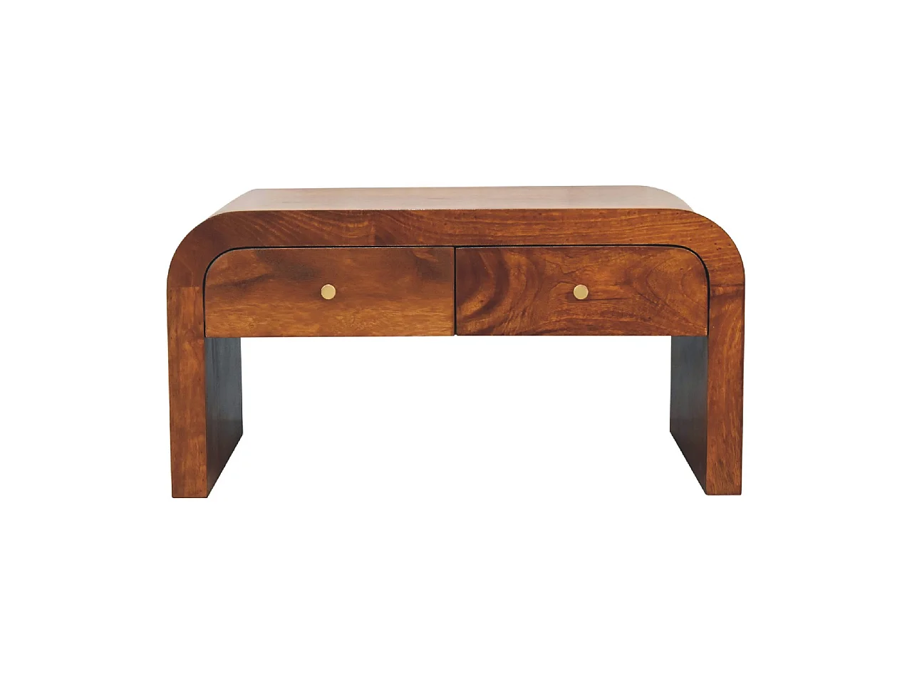 Artisan Furniture Table basse Darcy en bois massif finition châtaignier