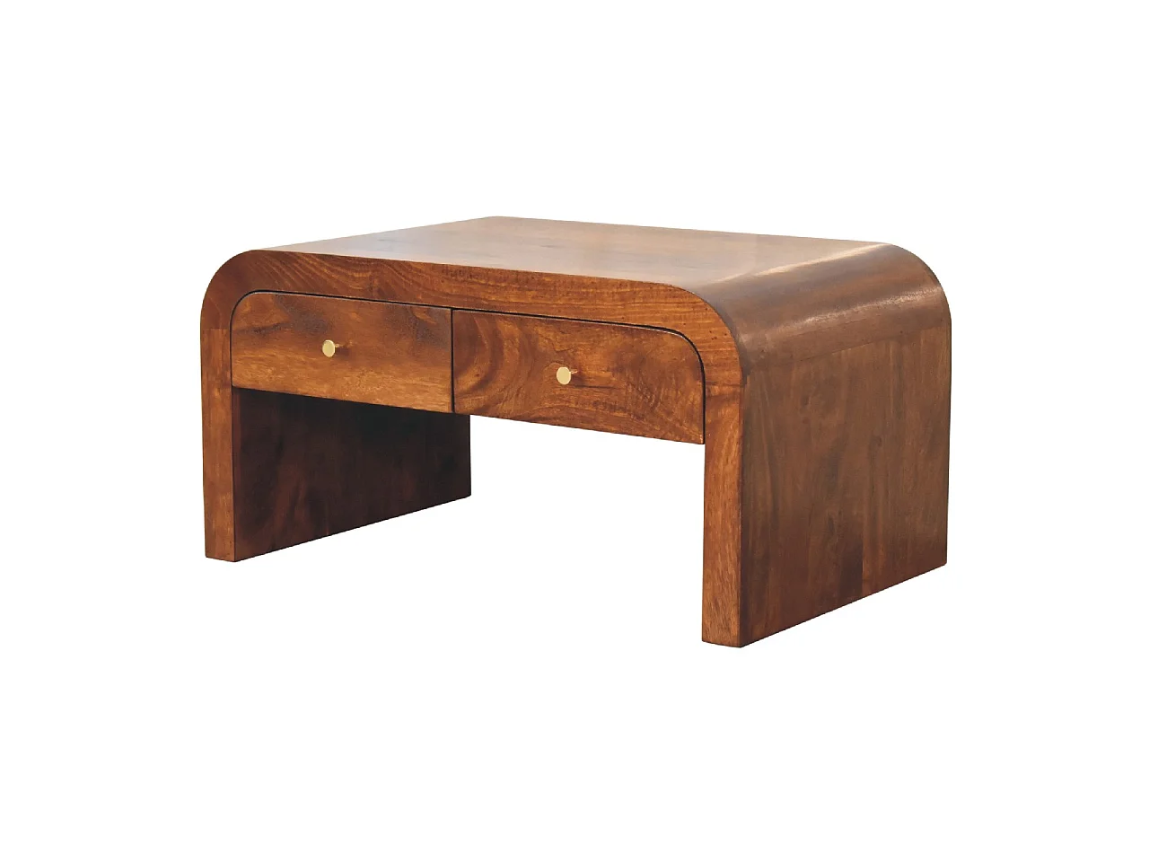 Artisan Furniture Table basse Darcy en bois massif finition châtaignier