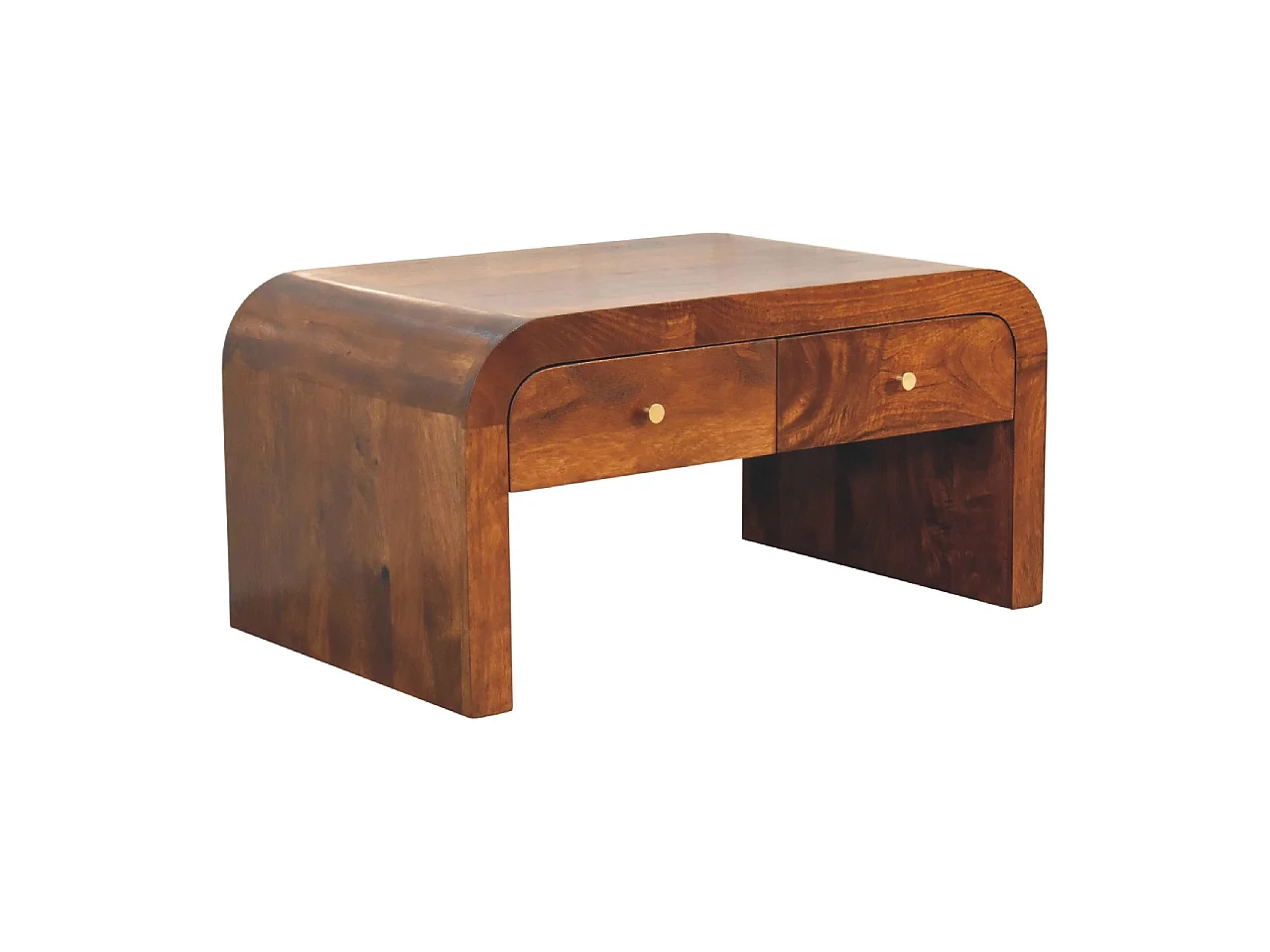 Artisan Furniture Table basse Darcy en bois massif finition châtaignier