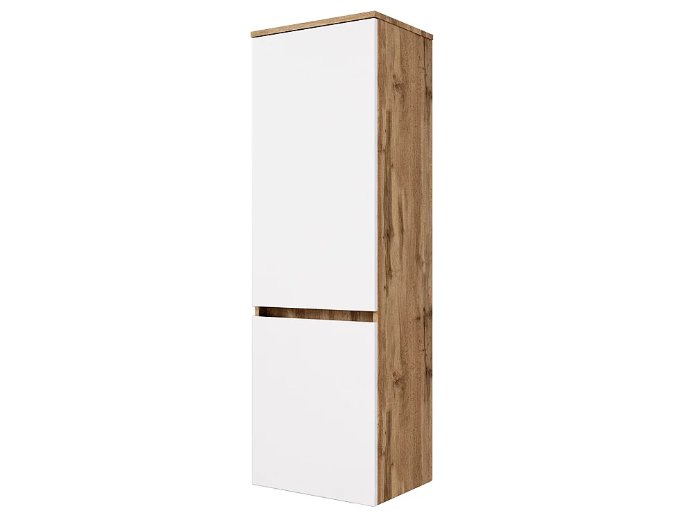 Held Möbel Ensemble de meuble-lavabo 3 pièces Lucca blanc mat / chêne Wotan L/H/P 100 x 200 x 47 cm