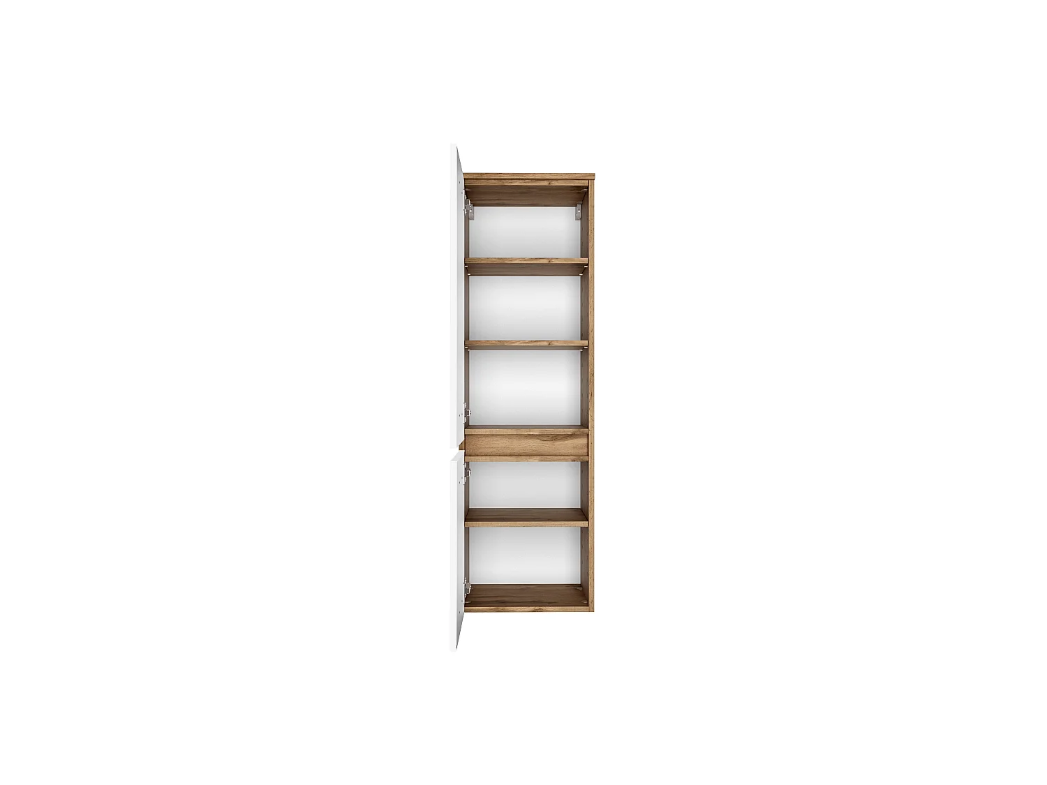 Held Möbel Ensemble de meuble-lavabo 3 pièces Lucca blanc mat / chêne Wotan L/H/P 100 x 200 x 47 cm