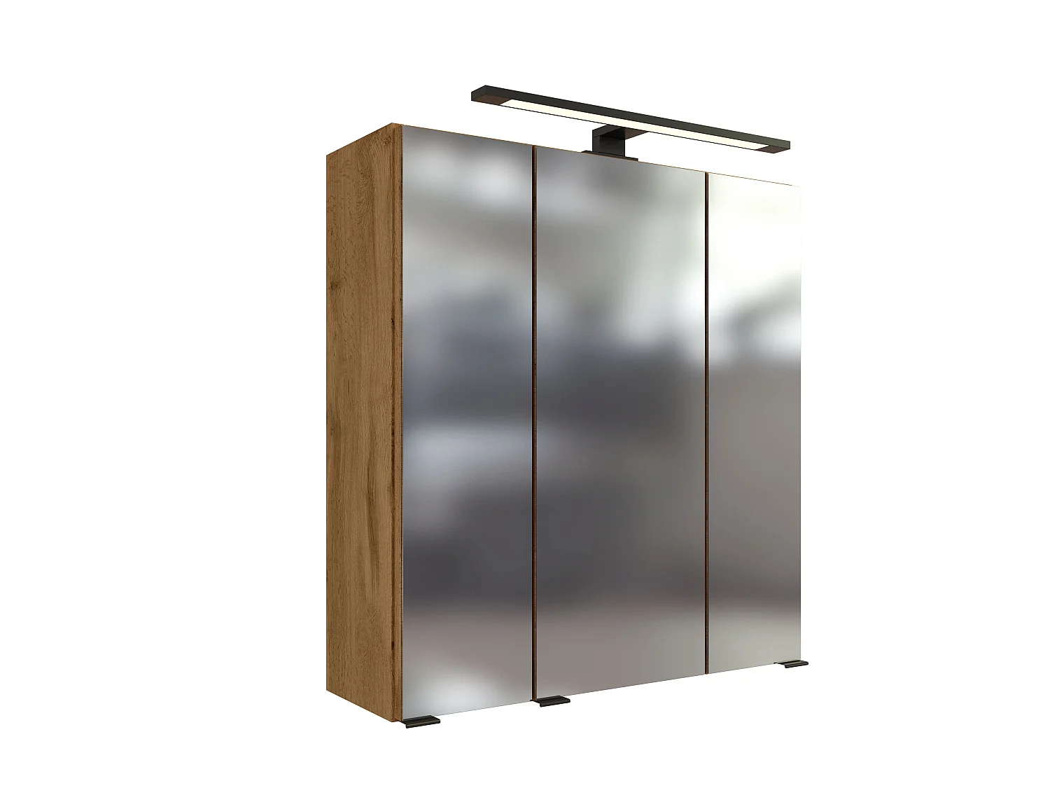 Held Möbel Ensemble de meuble-lavabo 2 pièces Manchester chêne Wotan L/H/P 60 x 200 x 45 cm