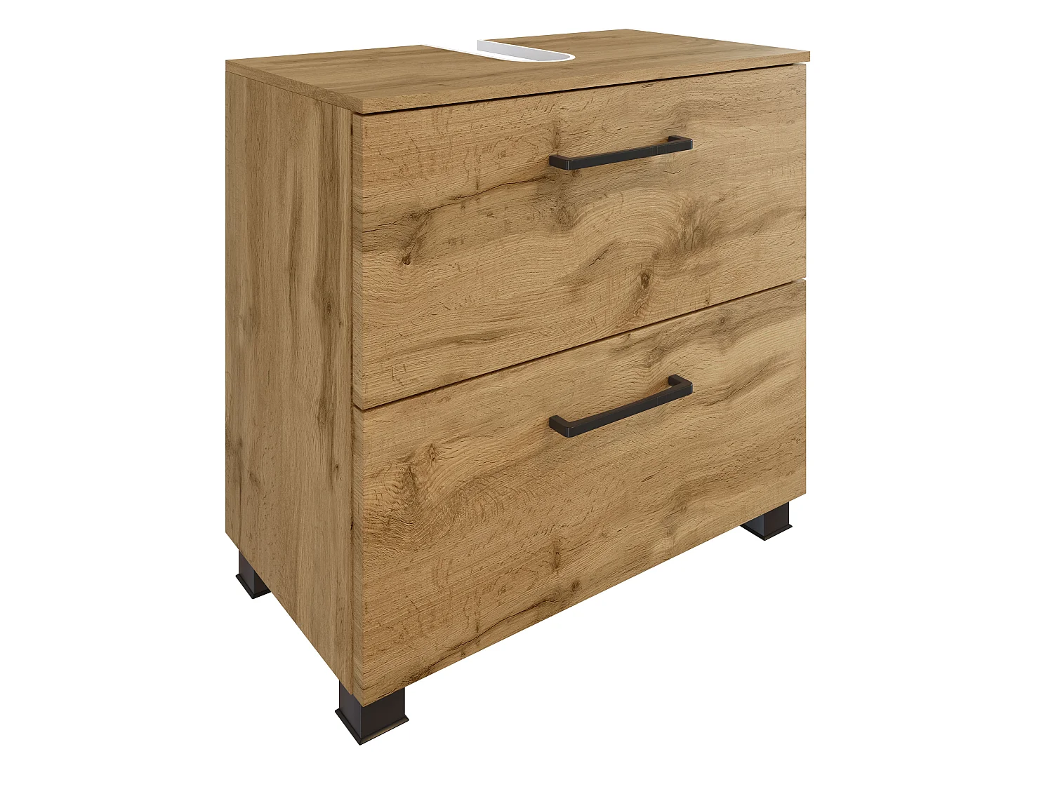 Held Möbel Ensemble de meuble-lavabo 2 pièces Manchester chêne Wotan L/H/P 60 x 200 x 45 cm