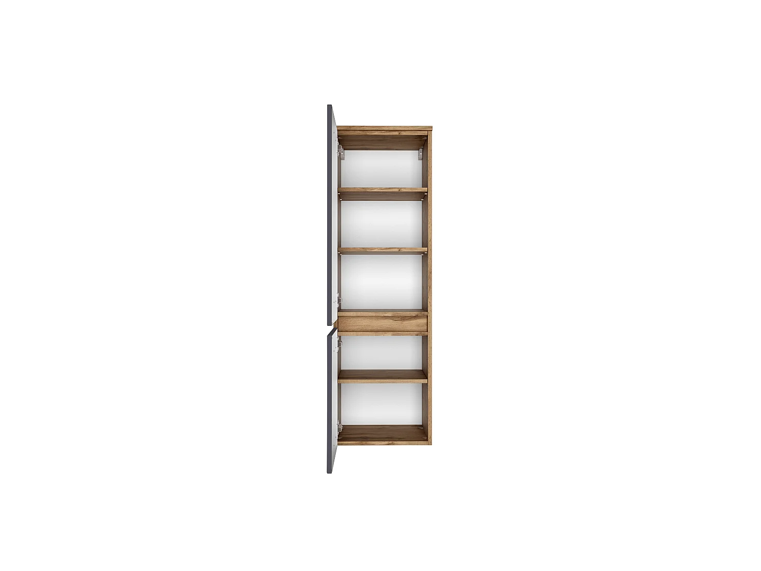 Held Möbel Ensemble de meuble-lavabo 3 pièces Lucca gris mat / chêne Wotan L/H/P 100 x 200 x 47 cm