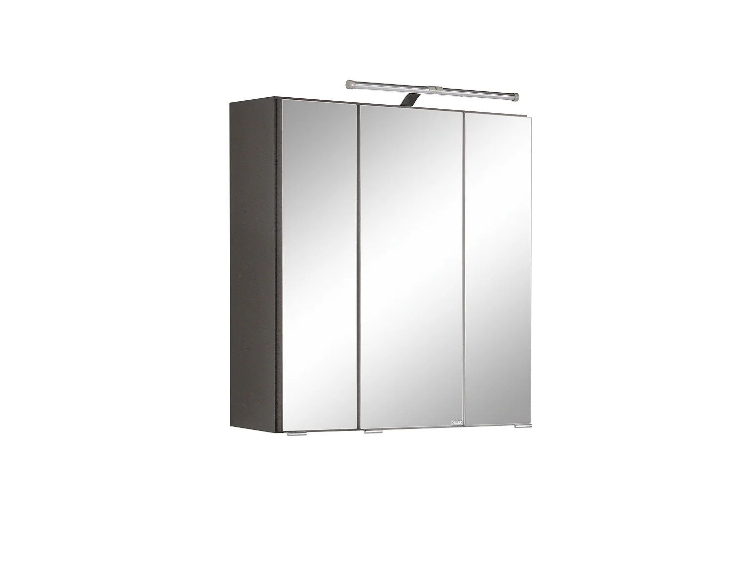 Held Möbel Ensemble de meuble-lavabo 3 pièces Paris chêne Wotan / gris graphite L/H/P 90 x 200 x 35 cm