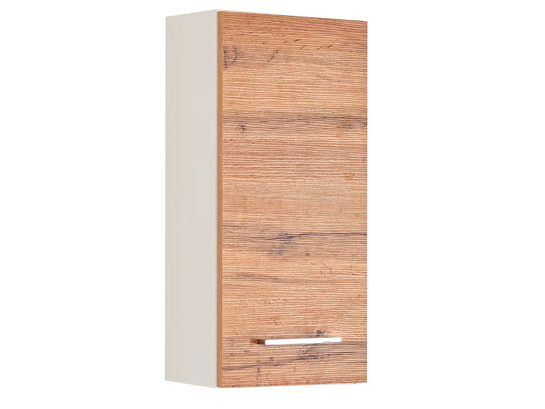 Held Möbel Ensemble de meuble-lavabo avec vasque à poser 5 pièces Paris chêne Wotan / blanc L/H/P 120 x 200 x 35 cm