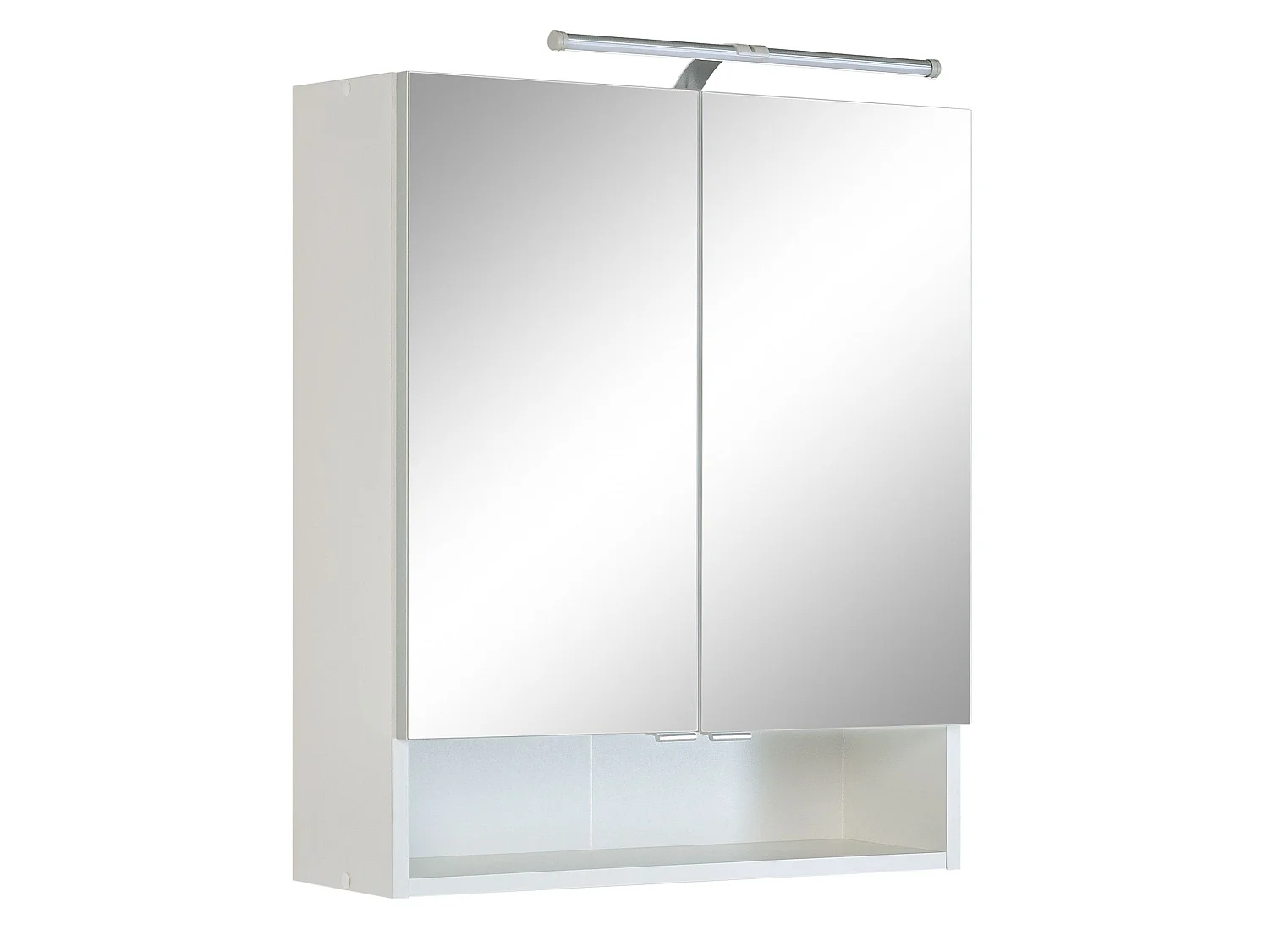 Held Möbel Ensemble de meuble-lavabo 2 pièces Riga blanc mat L/H/P 60 x 200 x 35 cm