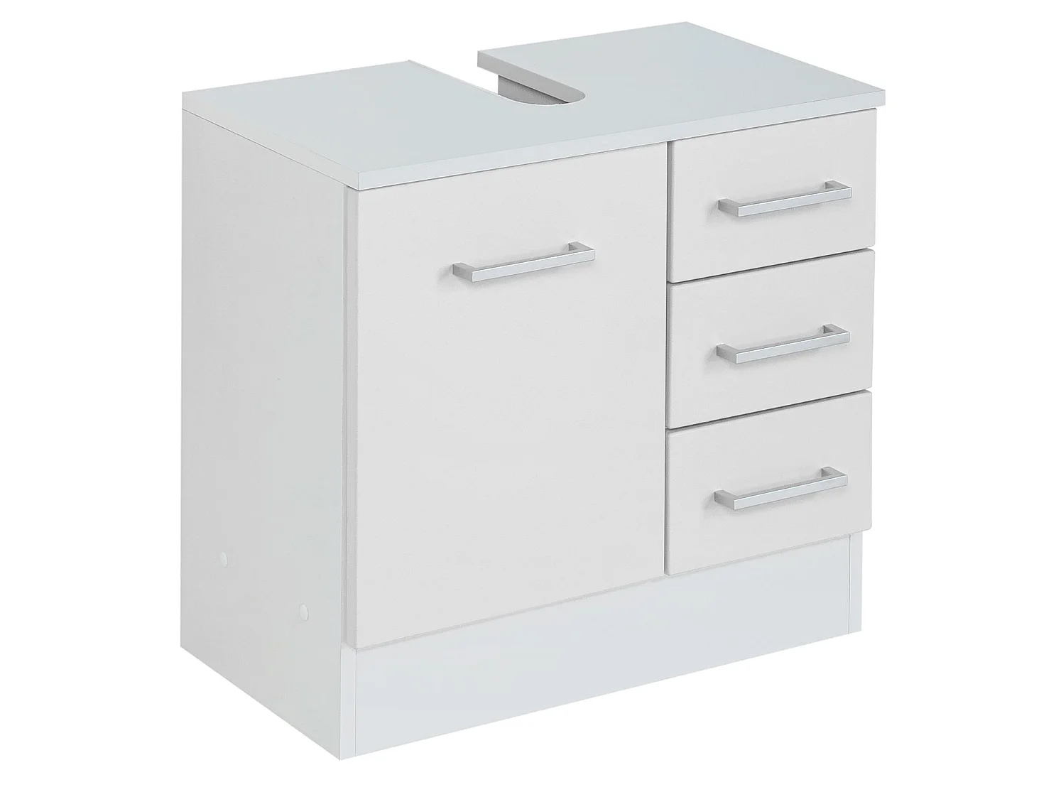 Held Möbel Ensemble de meuble-lavabo 2 pièces Riga blanc mat L/H/P 60 x 200 x 35 cm