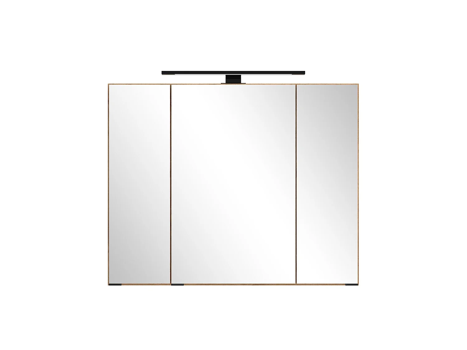 Held Möbel Ensemble de meuble-lavabo 2 pièces Liverpool chêne Wotan / noir rayé L/H/P 80 x 200 x 47 cm