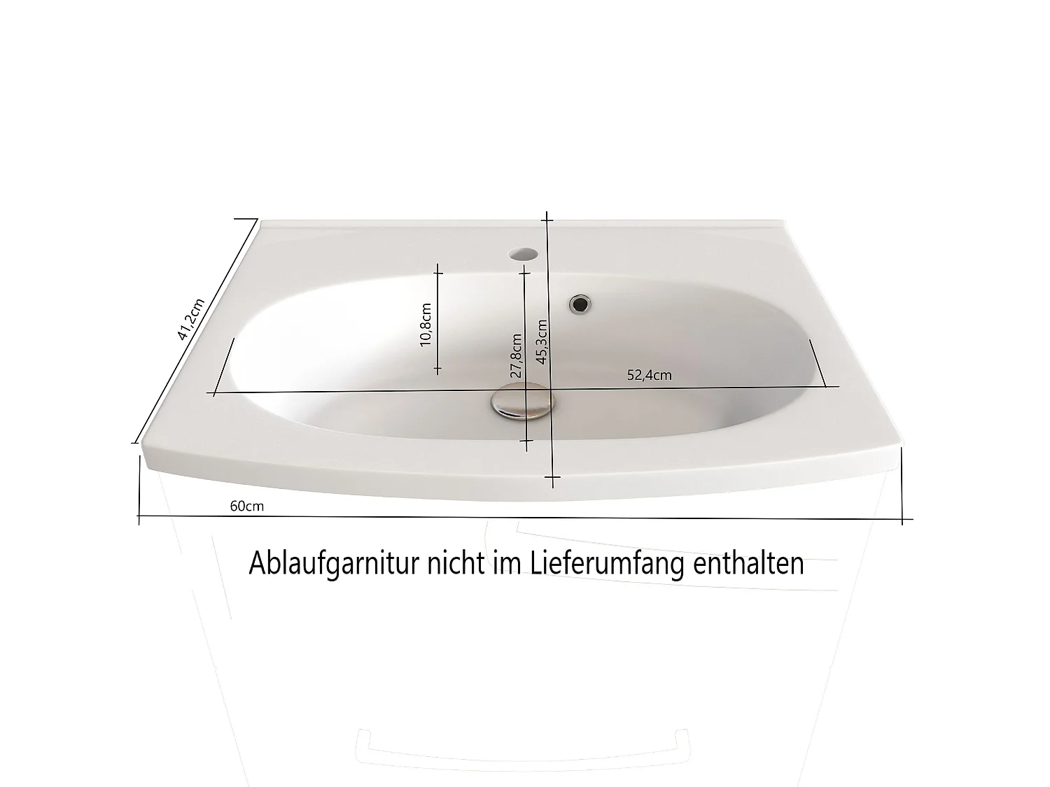 Held Möbel Ensemble de meuble-lavabo 2 pièces Manchester chêne Wotan L/H/P 60 x 200 x 45 cm
