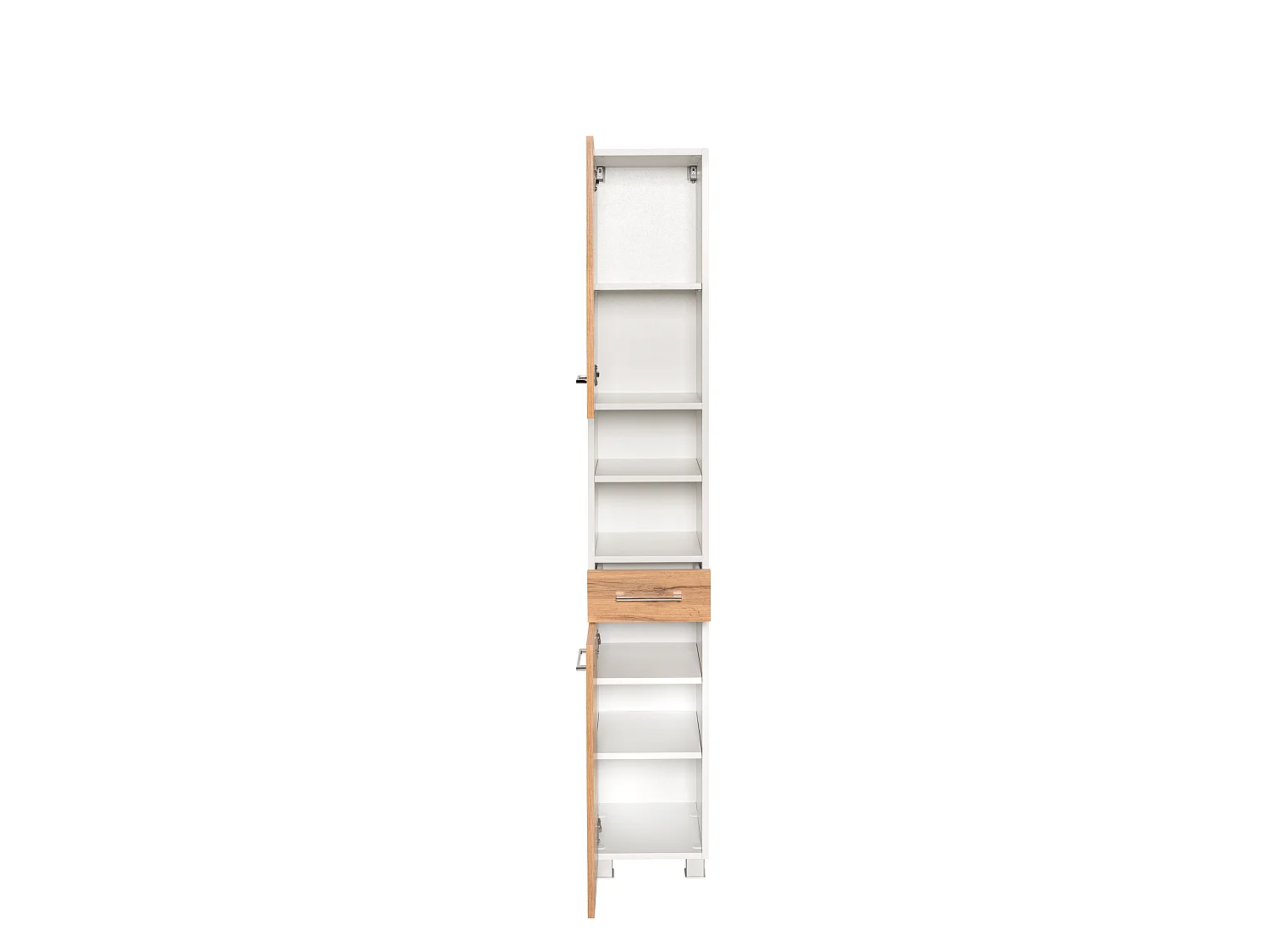 Held Möbel Ensemble de meuble-lavabo à vasque suspendue 3 pièces Paris chêne Wotan / blanc L/H/P 90 x 200 x 35 cm