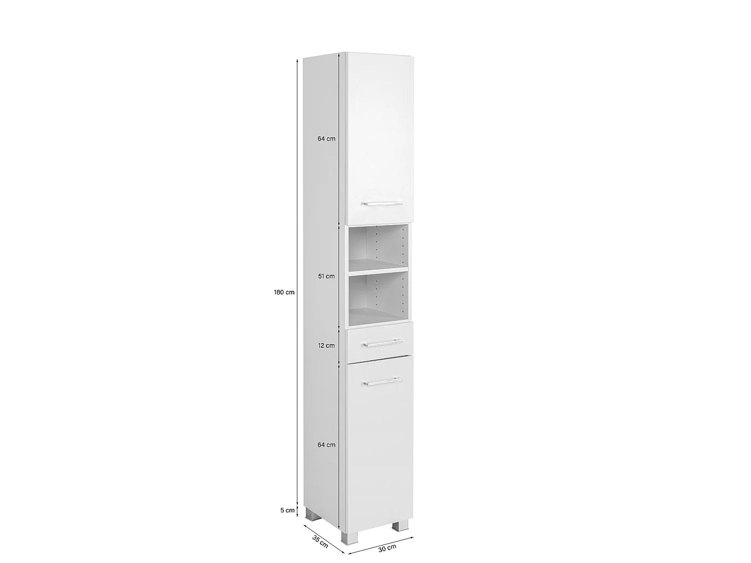 Held Möbel Ensemble de meuble-lavabo à vasque suspendue 3 pièces Paris chêne Wotan / blanc L/H/P 90 x 200 x 35 cm